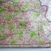 cushion covermap pillow MISSOURI State, map pillow,  cushion, vintage map, organic cotton, 16 inch, 41cm