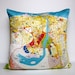 city maps DUBAI- map cushion, organic cotton, pillow, throw cushion, cushion covers, 16 inch, 41cms cushion cover