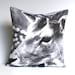 Animal cushion, throw pillow, DEER cushion, 40cm cushion decorative pillow organic cotton cushion cover, pillow, 16x16 inch pillow