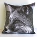Animal cushion,animal pillow, fox pillow,FOX cushion,decorative pillow eco friendly organic cotton cushion cover, pillow, 16", 41cms