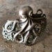 Steampunk Antiqued Brass Octopus Cuff Bracelet Exclusive Design