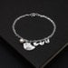 Personalized Silver Bird Bracelet.Mama bird and Baby Birds Silver Bracelet. Grandma Jewelry.