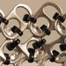 recycled basket - pop tabs and cut black tye wraps - industrial
