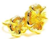 24K Gold plated Floral Ring