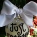 Just Engaged ornament, engagement ring charm, Just engaged, christmas ornament