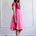 RESERVED Pink Dress with Velvet Top XS/S