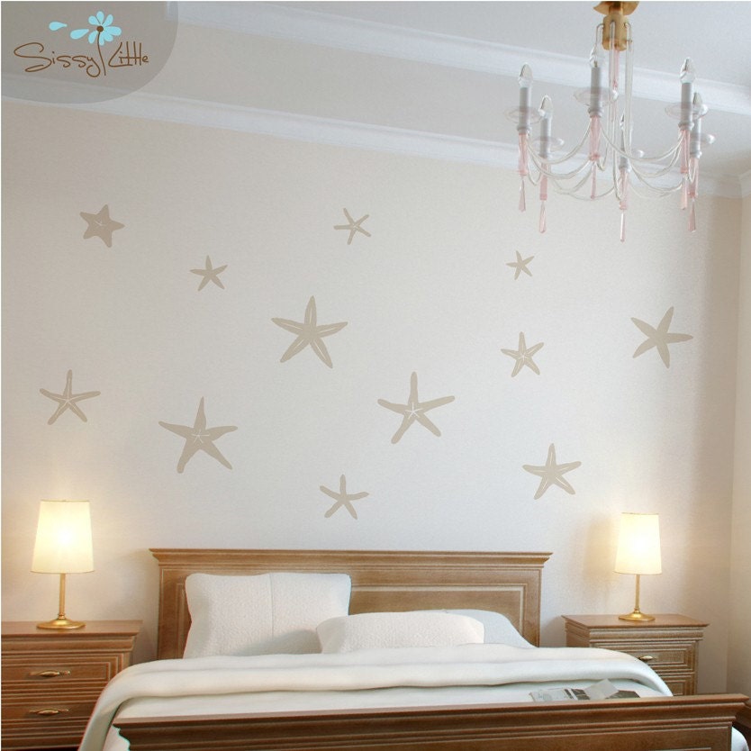 Stunning Starfish - Set of 12 -  Vinyl Wall Decal