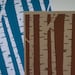 Birch Trees 8x10 ScreenPrint- Limited Edition in Blue and Brown