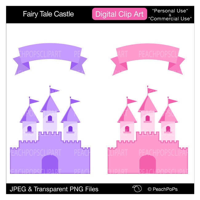 Pink Castle Clipart