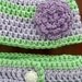 Newborn Baby Girl Matching Crochet Diaper Cover and Hat with Crochet Flower, Easter Outfit