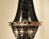 Reclaimed Metal and Bicycle Chandelier - 22 inch height x 12.5 inch diameter - Facaro, CONNECT 3