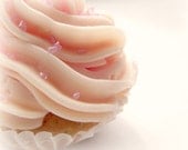 Cupcake Love Photograph Pink Peach Pastel Food Kitchen Home Decor 10x8 print Swirl...