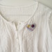 Buttons Scissors & Sew Love Token Brooch
