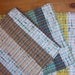 Green Upcycled Rug Woven from Plastic Grocery Bags.