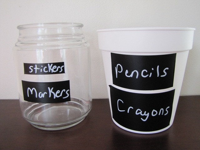 Chalkboard Labels-Stickers-Buy 2 get 1 free-Self Adhesive Chalkboard Tags for Organizing set of 12