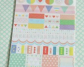 Japanese Masking Tape-Deco Tape-Sticker Set-Diary Sticker-Planner Sticker-Washi Tape-Sticker Set-Label Set
