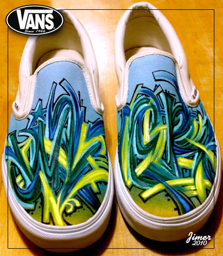 Personalized Vans Shoes on Custom Painted Vans Shoes By Pearmama On Etsy