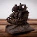 Antique Cast Iron Viking/Pirate Ship Door Stop/Book End