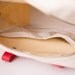 Vintage Large Rainbow Stripe Tennis Sports Bag w/Red Accents