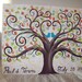 Wedding Guestbook thumbprint tree Canvas.....18 x 24......165- 185  guests