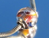 Handmade Lampwork and Sterling Silver, Charm Bead - fits many brands