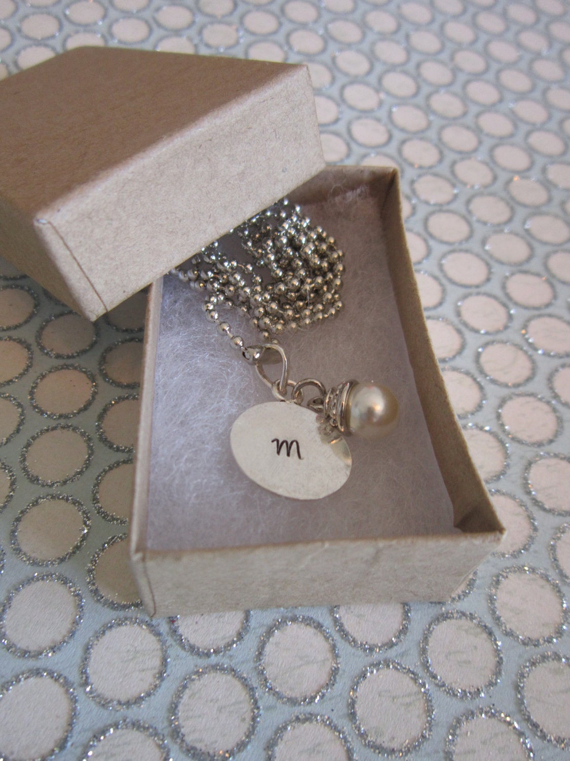 Personalized Hand Stamped Initial Necklace