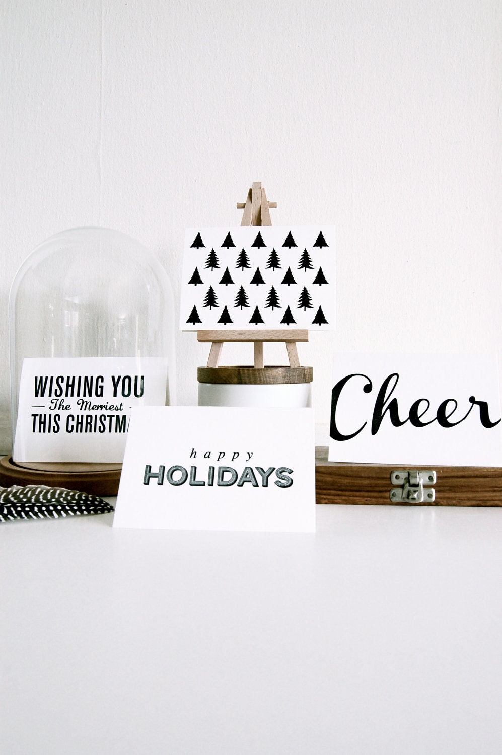 Evergreen - Letterpress Printed Holiday Card