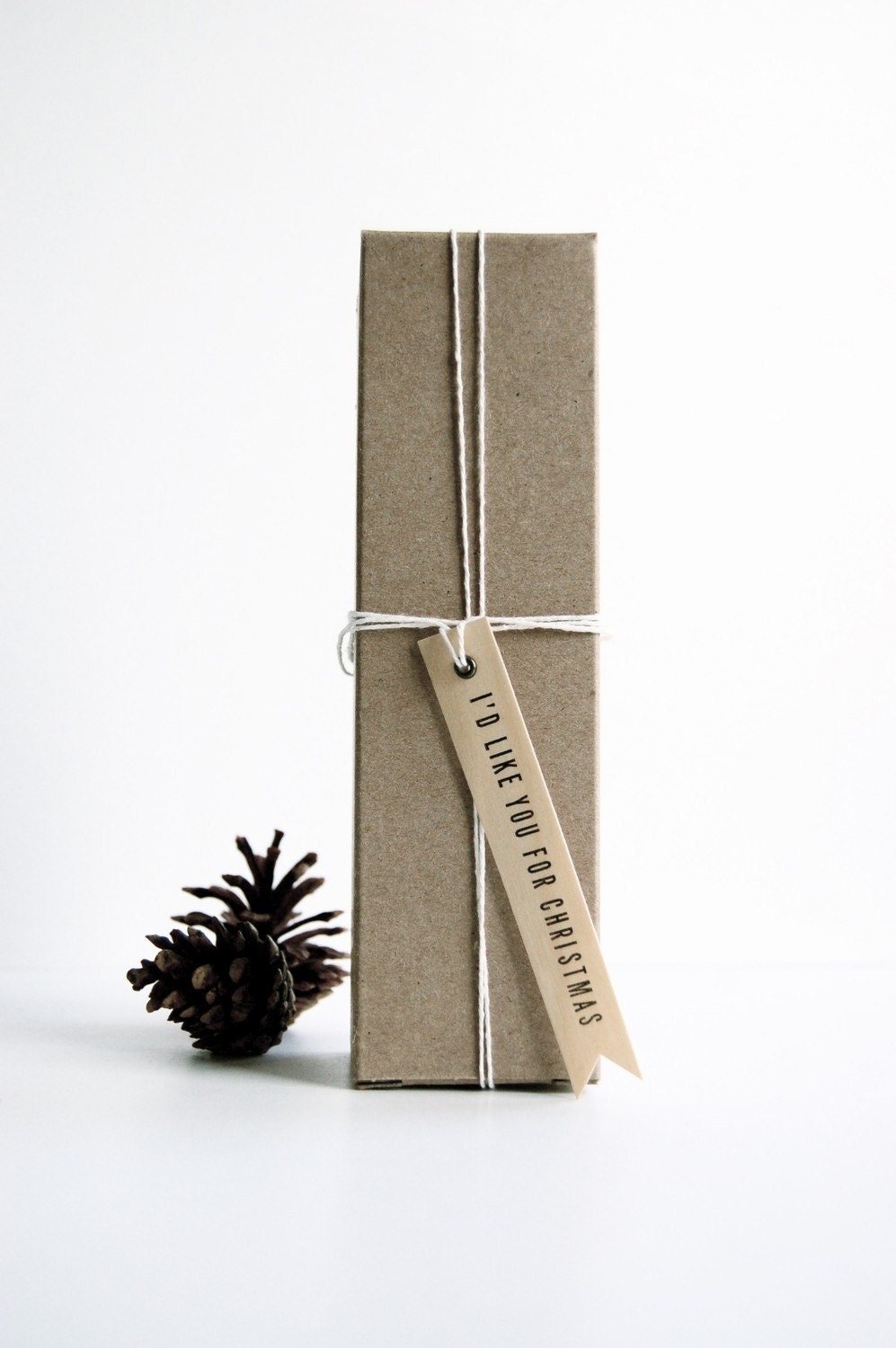 Letterpress Holiday Gift Flags