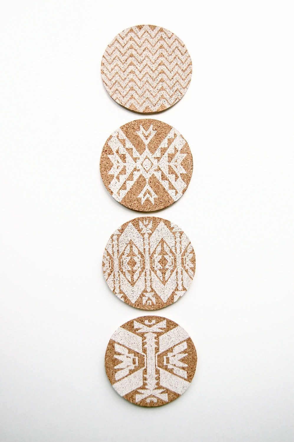 Mojave:  Letterpress Coasters - Set of 4