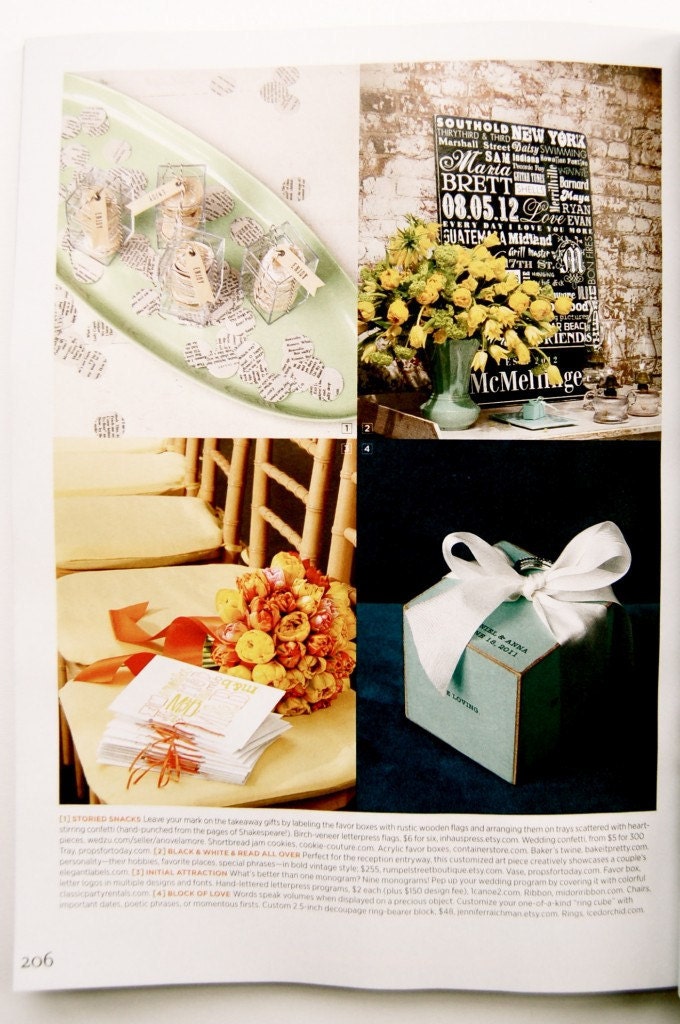 Letterpress Gift Flags