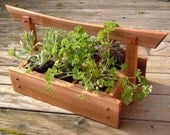 As Seen on HGTV: Japanese-style Western Red Cedar Herb and Plant Caddy w/ Planter Boxes