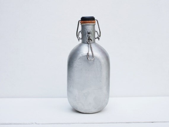 Vintage water bottle, An aluminum bottle