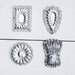 Vintage baking molds: Four French cookie molds