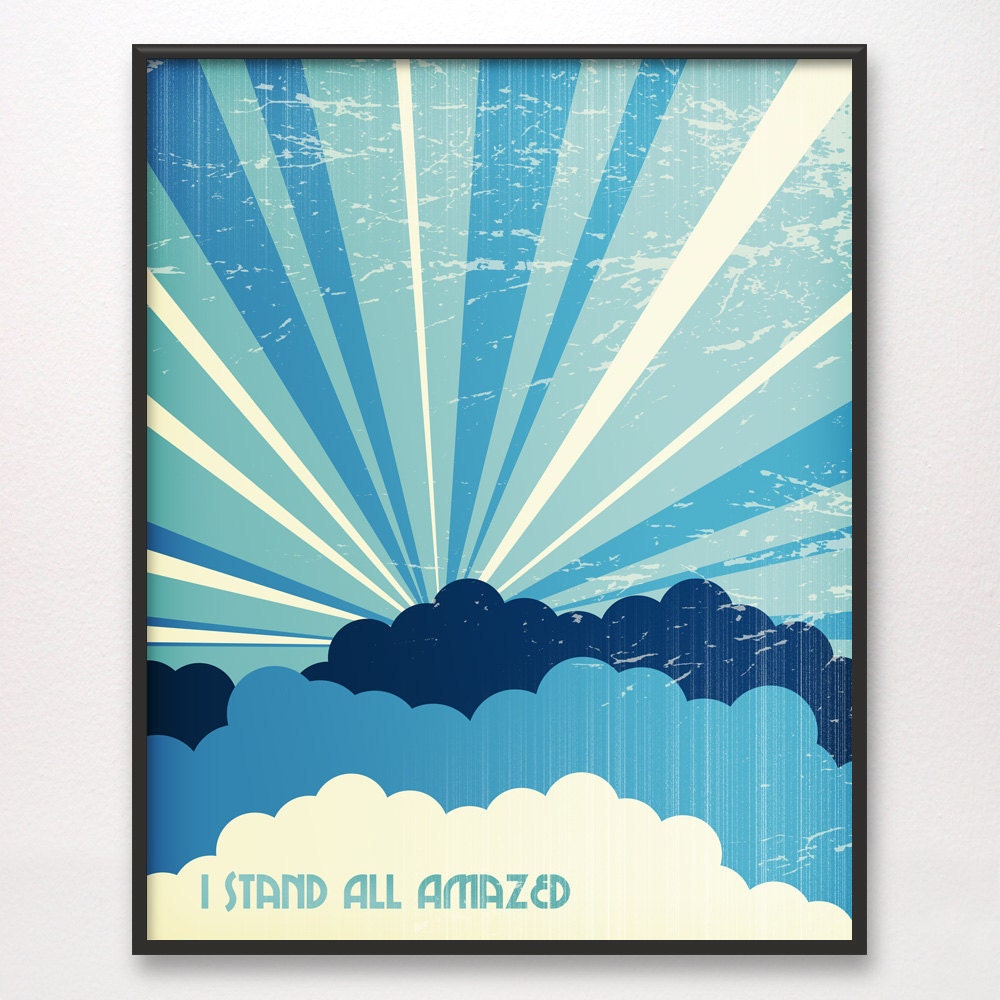 11x14 I Stand All Amazed Art Print LDS Mormon Christian