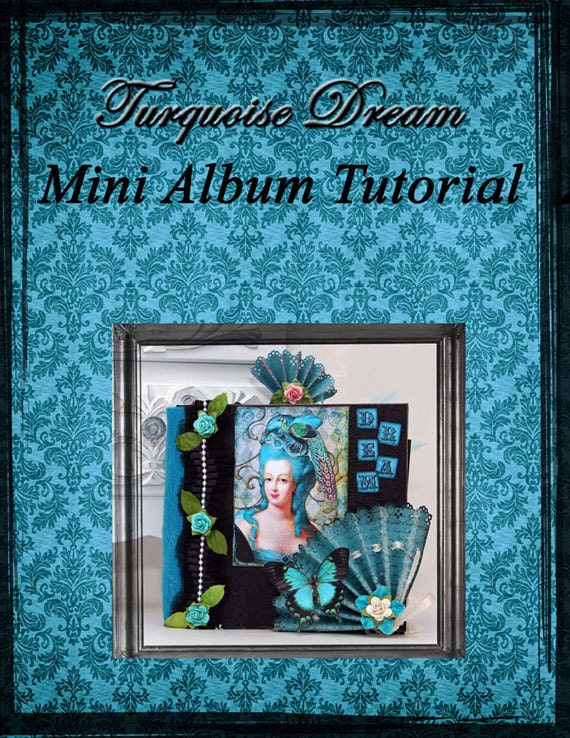 Scrapbook Mini Album Tutorial - Turquoise Dream