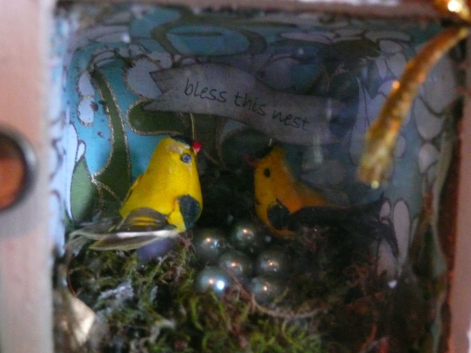 Bless This Nest- Miniature Shadowbox