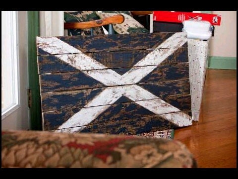American Flag made from Reclaimed Wood