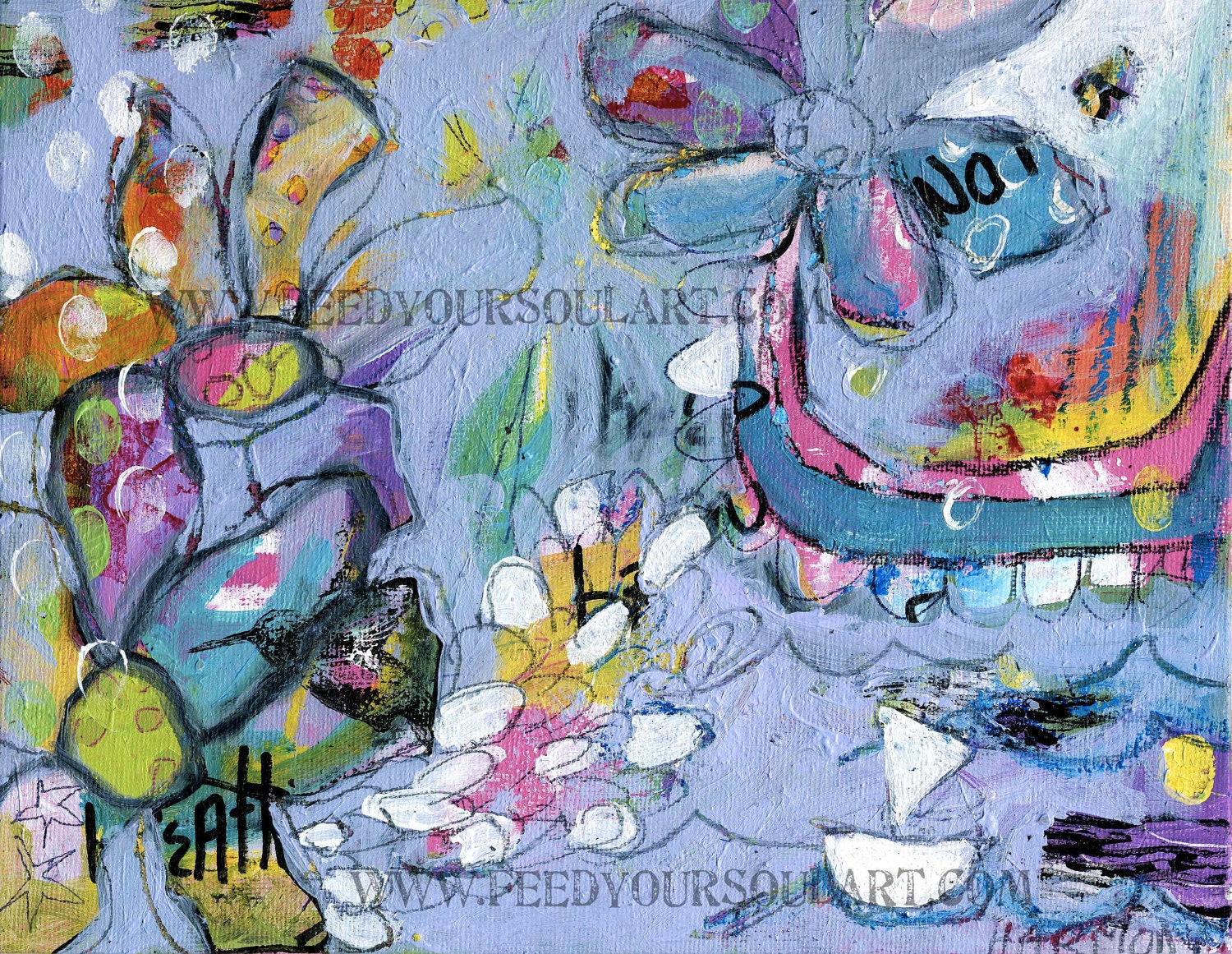 Life of A Flower...An Art Print... 8X10