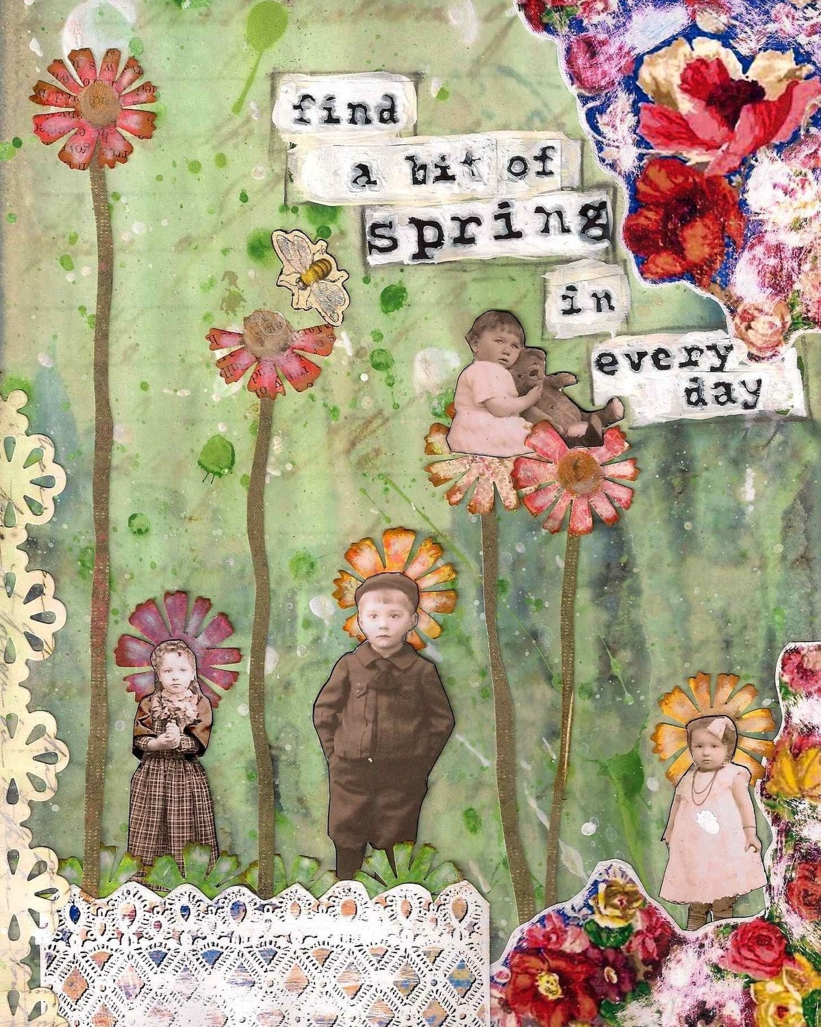 Find Your Spring... 8X10 Original Art Print
