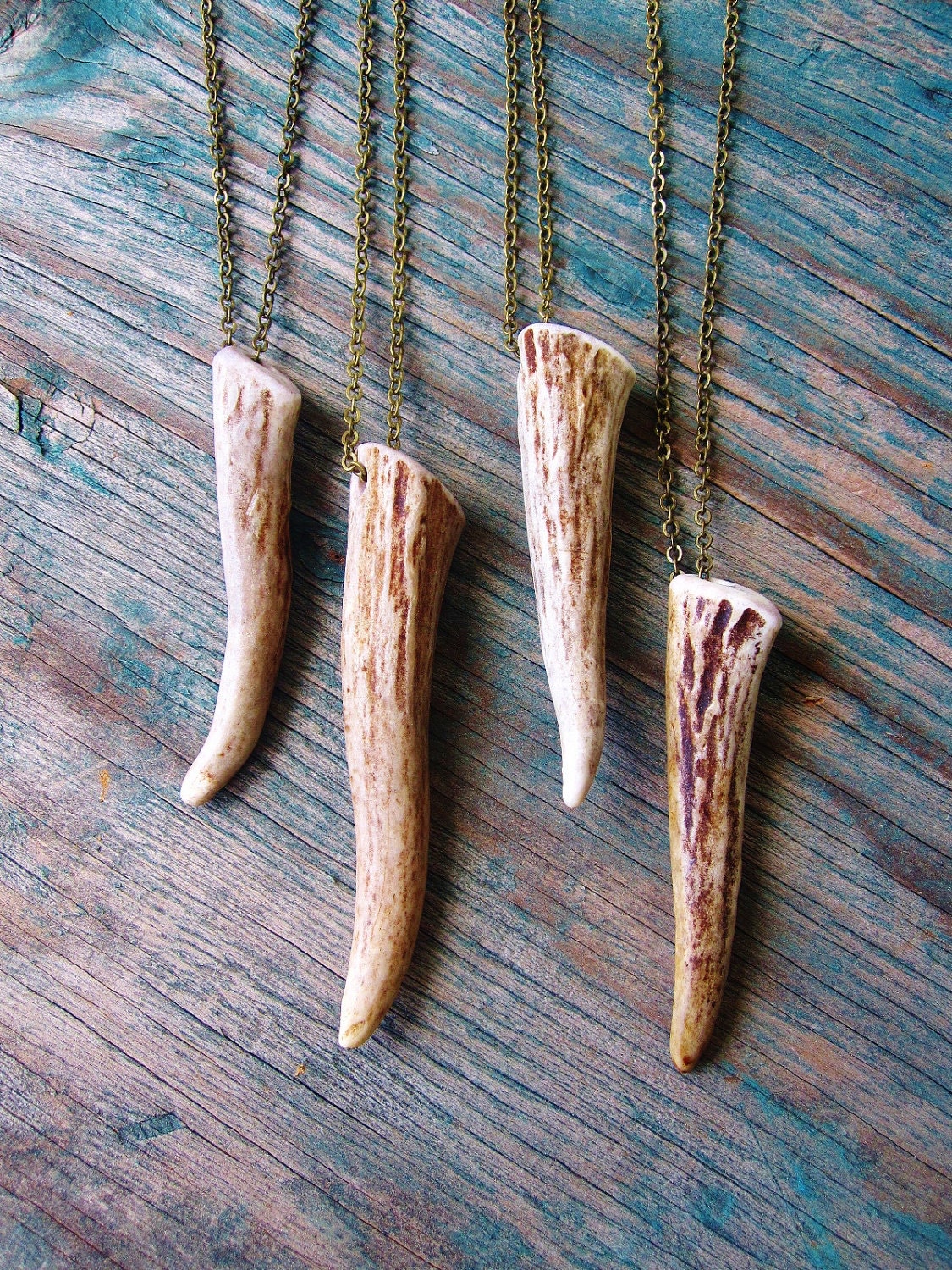 SALE - Naturally Shed Deer Antler Necklace