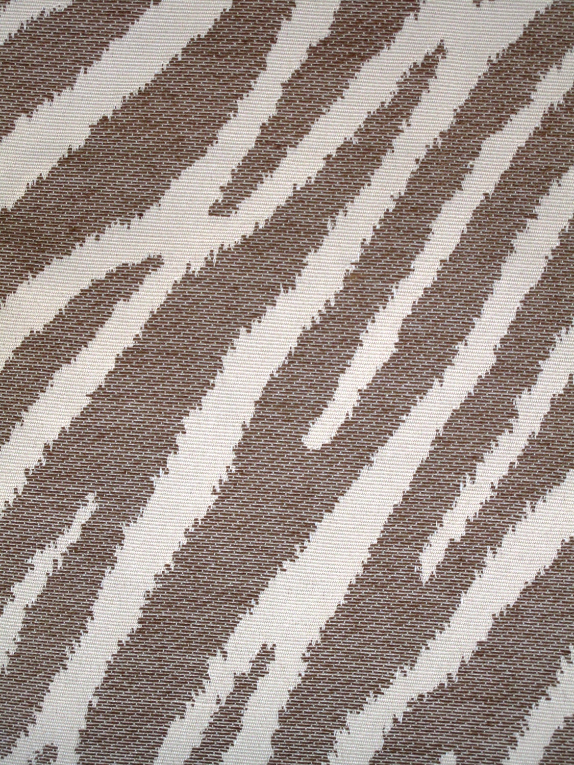 New Fabric Sold By the Yard--Classy Zebra Stripe Fabric--Bark and Off White