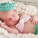 Baby mermaid photo prop- 3-6 months- 4 piece set- Made to order