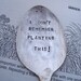 How did that get here vintage spoon garden stake