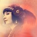 Art Nouveau Headband - Black and White Victorian Gothic Headdress with Rose and Veiling - Ready to Ship