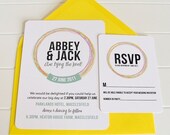 Love Knot Wedding Invitation & RSVP card