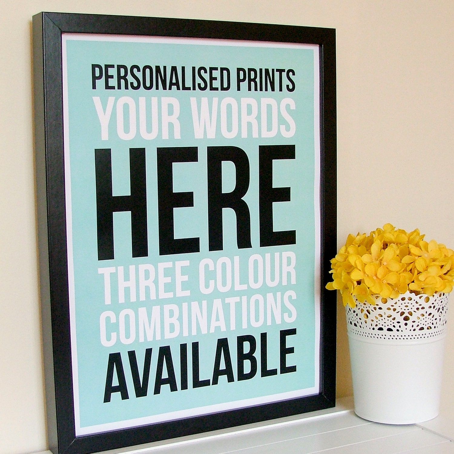 Personalised Poster Featuring your Words