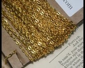 Gold Chain Plated Link Spool 3x2.5mm 32ft 10m