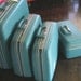Baby Blue Vintage Luggage set, pristine condition