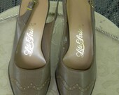 80s NOS Deadstock Shoes: Lifestride Tan Shoes in 5B Man Made Materials