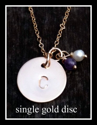 Personalized gold disc